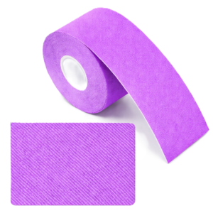 Kineziológiai tapasz – 5 cm × 5 m izom- és ízülettámasztó sport szalag fájdalomcsillapításhoz és regenerációhoz - Lila (BLLV) - Image 6