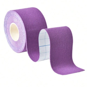 Kineziológiai tapasz – 5 cm × 5 m izom- és ízülettámasztó sport szalag fájdalomcsillapításhoz és regenerációhoz - Lila (BLLV) - Image 3