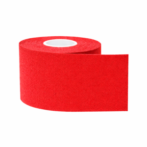 Kineziológiai tapasz – 5 cm × 5 m izom- és ízülettámasztó sport szalag fájdalomcsillapításhoz és regenerációhoz - Piros (BLLV) - Image 4