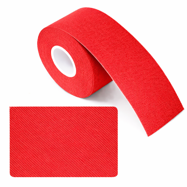 Kineziológiai tapasz – 5 cm × 5 m izom- és ízülettámasztó sport szalag fájdalomcsillapításhoz és regenerációhoz - Piros (BLLV)3