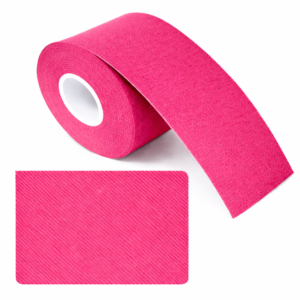 Kineziológiai tapasz – 5 cm × 5 m izom- és ízülettámasztó sport szalag fájdalomcsillapításhoz és regenerációhoz - Rózsaszín (BLLV) - Image 6