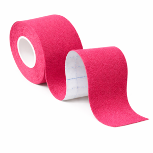 Kineziológiai tapasz – 5 cm × 5 m izom- és ízülettámasztó sport szalag fájdalomcsillapításhoz és regenerációhoz - Rózsaszín (BLLV) - Image 3