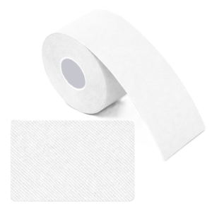 Kineziológiai tapasz – 5 cm × 5 m izom- és ízülettámasztó sport szalag fájdalomcsillapításhoz és regenerációhoz - fehér (BLLV) - Image 6