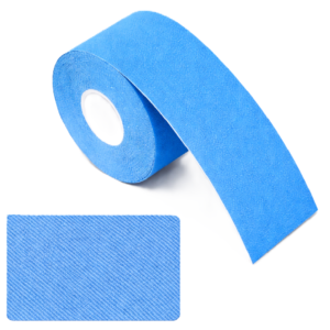 Kineziológiai tapasz – 5 cm × 5 m izom- és ízülettámasztó sport szalag fájdalomcsillapításhoz és regenerációhoz - kék (BLLV) - Image 6