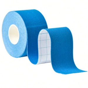 Kineziológiai tapasz – 5 cm × 5 m izom- és ízülettámasztó sport szalag fájdalomcsillapításhoz és regenerációhoz - kék (BLLV) - Image 3