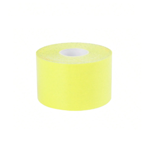 Kineziológiai tapasz – 5 cm × 5 m izom- és ízülettámasztó sport szalag fájdalomcsillapításhoz és regenerációhoz - sárga (BLLV) - Image 4
