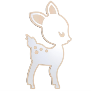 Őzike formájú gyerekszoba fali tükör – aranyos dekoráció babaszobába és gyerekszobába (BLLV) - Image 4