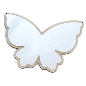 Pillangó formájú gyerekszoba fali tükör – aranyos dekoráció babaszobába és gyerekszobába (BLLV) - Image 3