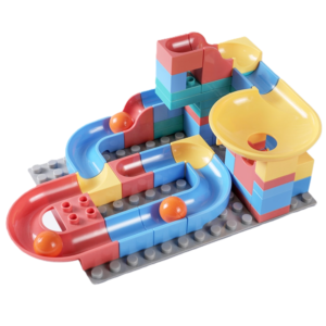 Tumama golyófutam építőkocka készlet – kreatív labdapálya játék gyerekeknek (BLLV) - Image 6