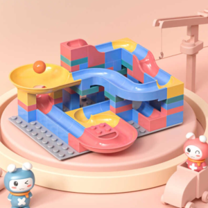 Tumama golyófutam építőkocka készlet – kreatív labdapálya játék gyerekeknek (BLLV) - Image 5