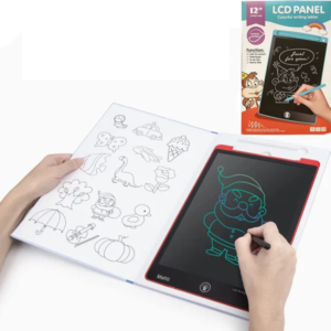 12 hüvelykes LCD színes író- és rajztábla gyerekeknek – törölhető, újraírható digitális fejlesztő játék kisgyermekeknek és óvodásoknak (BBMJ) - Image 4