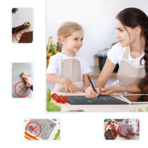 12 hüvelykes LCD színes író- és rajztábla gyerekeknek – törölhető, újraírható digitális fejlesztő játék kisgyermekeknek és óvodásoknak (BBMJ) - Image 3