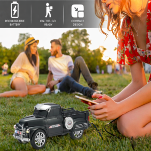 1953 Chevy 3100 pickup teherautó retro bluetooth hangszóró TWS USB FM TF WS-695 (BBV) - Image 6