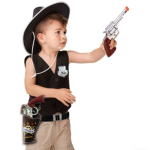 7 Darabos rendőr játék fegyverkészlet – jelmez kiegészítő szett gyerekeknek, szerepjátékhoz és farsangra (BBMJ) - Image 2