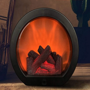 Dekoratív kandalló láng lámpa – mozgó LED hangulatvilágítás pihentető fényhatással (FX) - Image 3