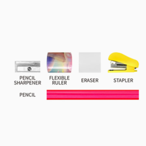 Dinoszaurusz írószer készlet 5 az 1-ben tolltartóval és hegyezővel (BBJ) - Image 6