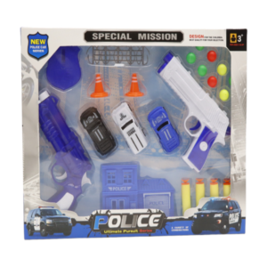 Dobozos rendőr játék szett 2 pisztollyal és töltényekkel gyerekeknek (BBMJ) - Image 1