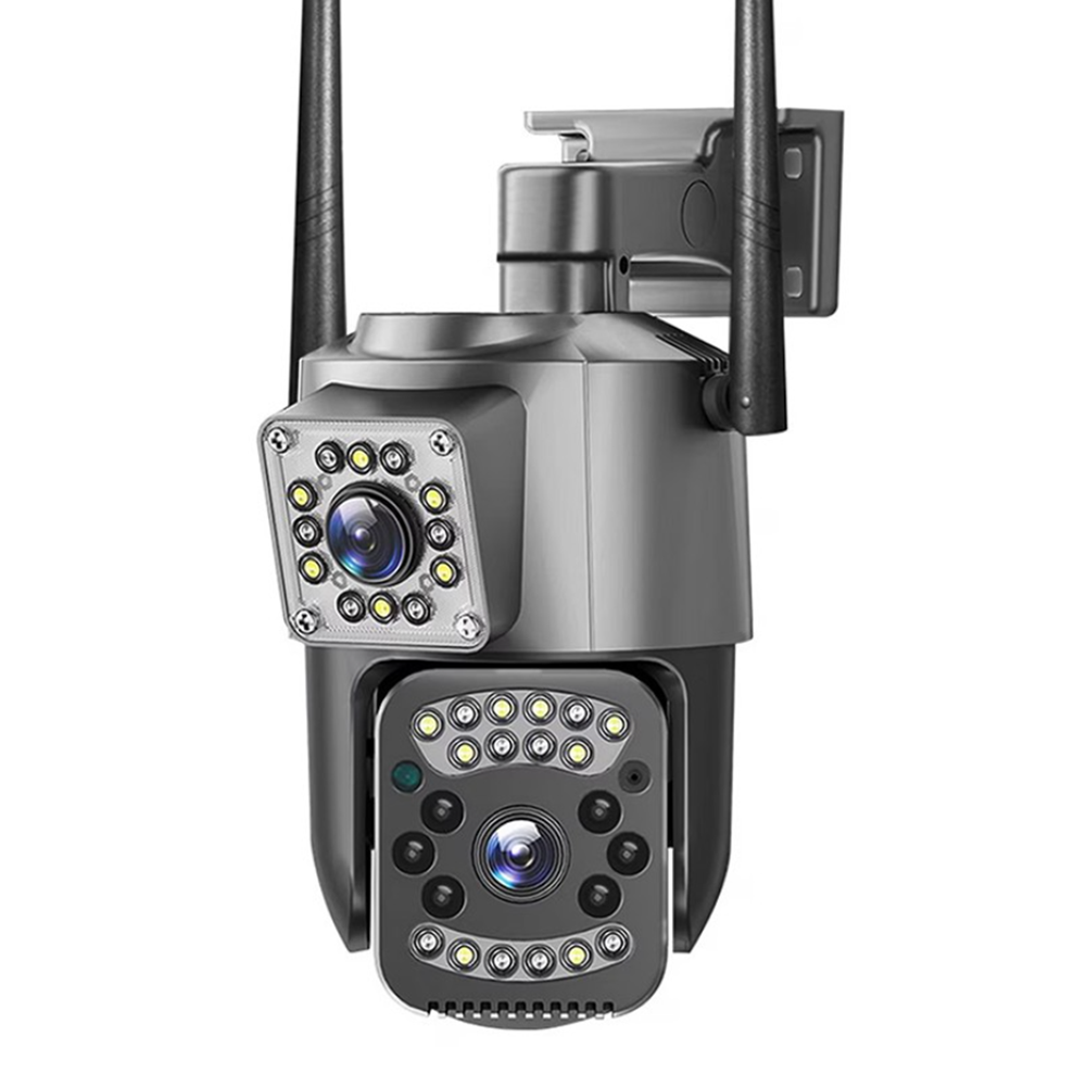 Dupla lencsés 4MP 2K IP kamera 4G SIM kültéri WiFi 10X zoom biztonsági CCTV kamera ((BBD) 1