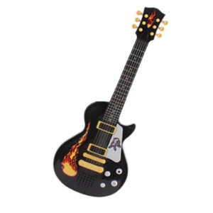 Gyerek elektromos rock gitár mikrofon állvánnyal – beépített dallamokkal (BBJ) - Image 4