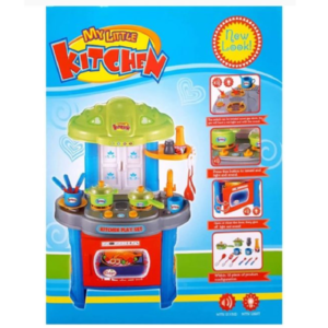 Én kicsi konyhám – műanyag játékkonyha kis séfeknek 76 cm  hang- és fényeffektes gyerek konyha rengeteg kiegészítővel (BBMJ) - Image 8