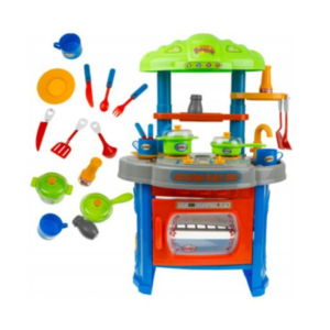 Én kicsi konyhám – műanyag játékkonyha kis séfeknek 76 cm  hang- és fényeffektes gyerek konyha rengeteg kiegészítővel (BBMJ) - Image 2