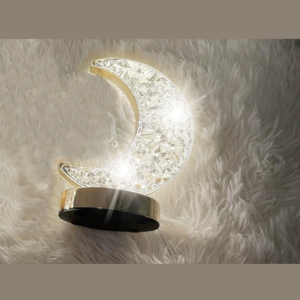 Félhold asztali lámpa – érintésvezérelt, 3 színű, újratölthető led éjszakai fény usb-vel (FX) - Image 6