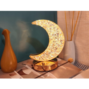 Félhold asztali lámpa – érintésvezérelt, 3 színű, újratölthető led éjszakai fény usb-vel (FX) - Image 10