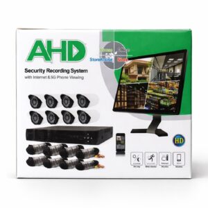 Full AHD CCTV 8 kamerás komplett biztonsági megfigyelő rendszer FULL HD (FX) (BBV)