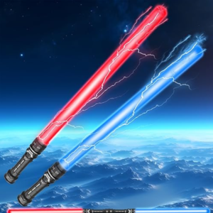 Galaktikus fénykard LED fénnyel és ütközési hanggal - Piros (BBMJ) - Image 2