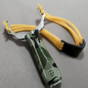 Gumiszalagos alumínium vadász csúzli felnőtteknek kültéri használatra (BBL) - Image 1