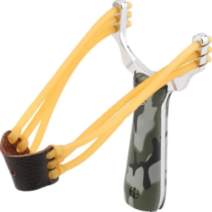 Gumiszalagos alumínium vadász csúzli felnőtteknek kültéri használatra (BBL) - Image 5