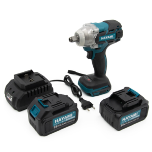 Hayami HA-1006 ütvecsavarozó szett – 580 Nm nyomaték, 2× Li-Ion akkumulátorral (FX)