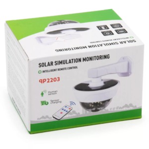 Napelemes álkamera LED világítással – mozgásérzékelős kültéri biztonsági lámpa QP-2203 (BBD) - Image 6