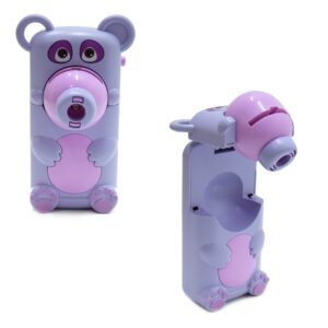 Mini projektoros zenélő rajzasztal gyerekeknek – filctollakkal, mintákkal lila (BBJ) - Image 3