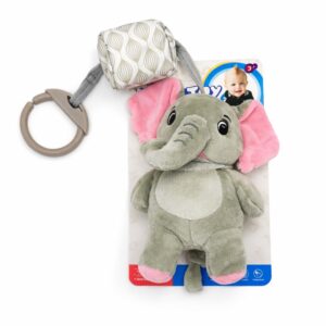 Muki csörgős plüss elefánt babajáték – puha bébi csörgő újszülötteknek 3+ hónaptól (BBMJ) - Image 8