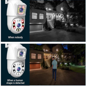 Professzionális WiFi PTZ kültéri megfigyelő kamera – mozgásérzékelős, IP66 vízálló KE24-415 (FX) (BBD) - Image 4