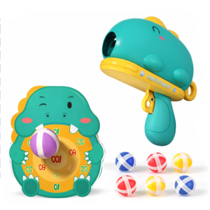 Dinoszaurusz tépőzáras darts célbadobó játék – beltéri ügyességi játék gyerekeknek (BBJ) - Image 1