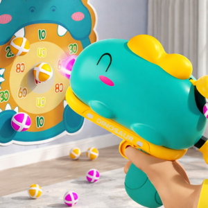 Dinoszaurusz tépőzáras darts célbadobó játék – beltéri ügyességi játék gyerekeknek (BBJ) - Image 2