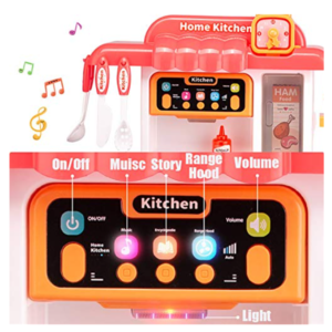 BellaChef rózsaszín játék konyha gyerekeknek – interaktív fény- és hanghatásokkal (FX) - Image 4