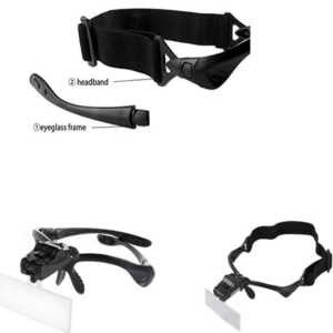 Szemüveg nagyító fejpánttal led világítással precíziós munkákhoz (FX) - Image 5