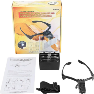 Szemüveg nagyító fejpánttal led világítással precíziós munkákhoz (FX) - Image 6