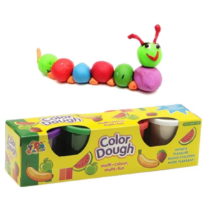 Színes gyurma szett 4 darabos color dough készlet dobozban gyerekeknek (BBMJ) - Image 1