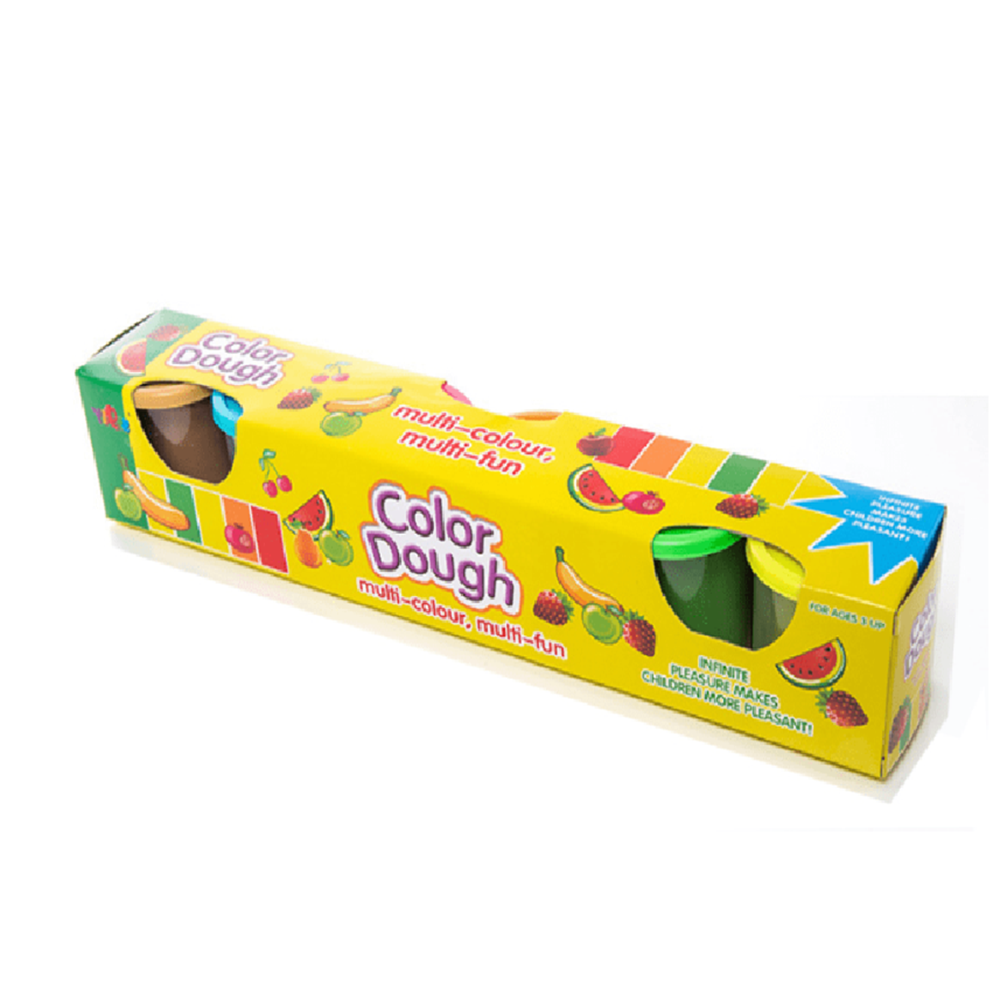 Színes gyurma szett 4 darabos color dough készlet dobozban gyerekeknek (BBMJ) 1