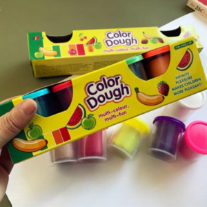 Színes gyurma szett 4 darabos color dough készlet dobozban gyerekeknek (BBMJ) - Image 2