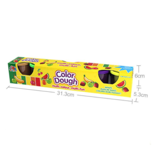Színes gyurma szett 6 darabos color dough készlet dobozban gyerekeknek (BBMJ) - Image 3