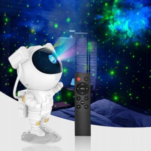 Űrhajós LED csillagprojektor – távirányítós éjszakai fény gyerekeknek és dekorációhoz (BBD)