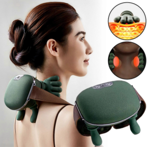 Vezeték nélküli 4D nyakmasszírozó fűtéssel – Hordozható akupresszúrás nyak- és hátmasszírozó, újratölthető váll- és izomlazító készülék (BBM)(THM)(BBD) - Image 8