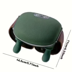 Vezeték nélküli 4D nyakmasszírozó fűtéssel – Hordozható akupresszúrás nyak- és hátmasszírozó, újratölthető váll- és izomlazító készülék (BBM)(THM)(BBD) - Image 7