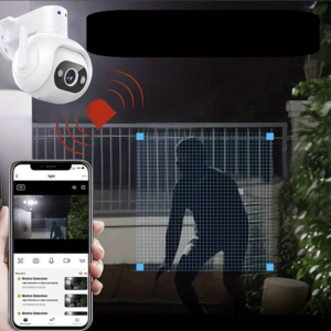 Vezeték nélküli 5MP IP PTZ kamera 10X Zoom, hangérzékelős riasztás, falra rögzíthető (BBV) - Image 2