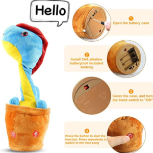 Visszabeszélő, zenélő, táncoló és éneklő plüss dínó (BBJ) - Image 2